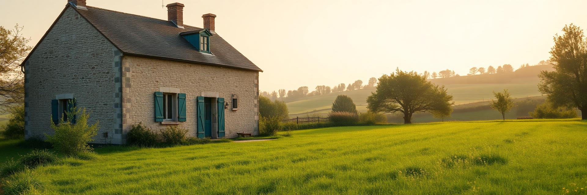 Maison de campagne en pierre en Charente Limousine